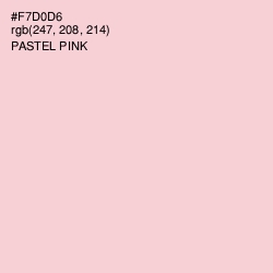 #F7D0D6 - Pastel Pink Color Image